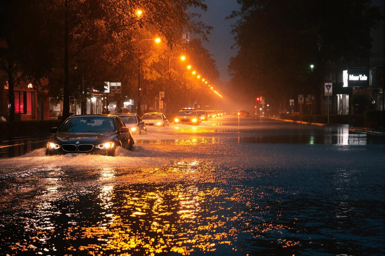 瓜网址 - 图集：某城市遭遇极端天气，暴雨过后街头奇观令人惊叹